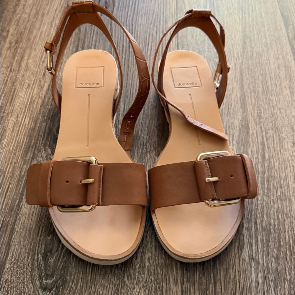 Dolce Vita Tan Buckle Sandals